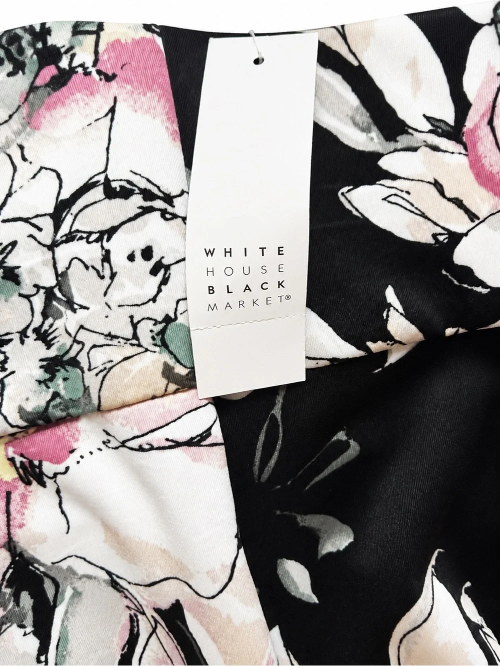 White House Black Market Floral High-Low Fit & Flare Dress – NWT – Size 0 - Picture 4 of 4